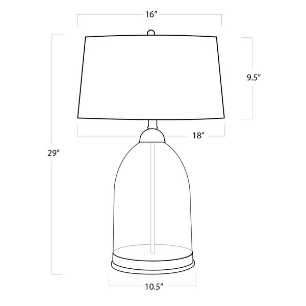 Glass Dome Table Lamp